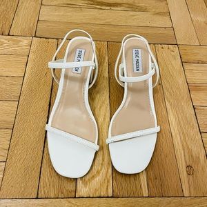 White Steve Madden Inessa heeled sandal